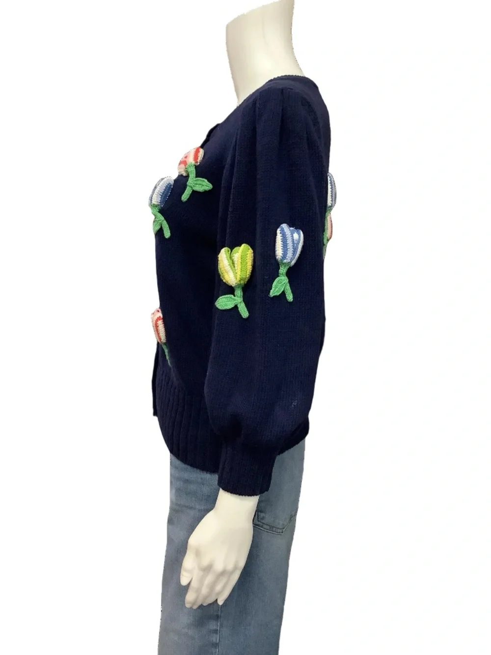 Kate Spade Floral Crochet Cardigan Size: S